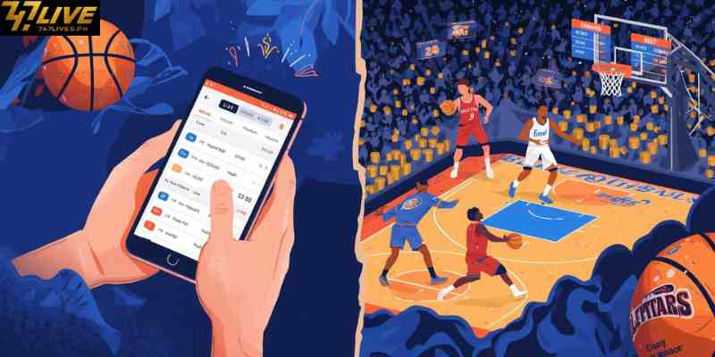 dvantages of basketball betting online including mobile betting and live action